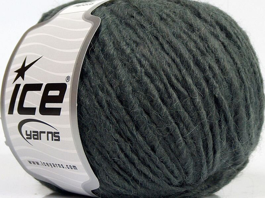 Etno Alpaca #69356 Storm Cloud Grey - Ice Merino Wool Acrylic Blend Yarn 50 Gram 82 Yards Weight Group #5 Bulky