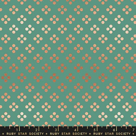 Elixir Pixie Blender Metallic Watercress Rs0045 14M By Ruby Star Society - Moda Half Yard