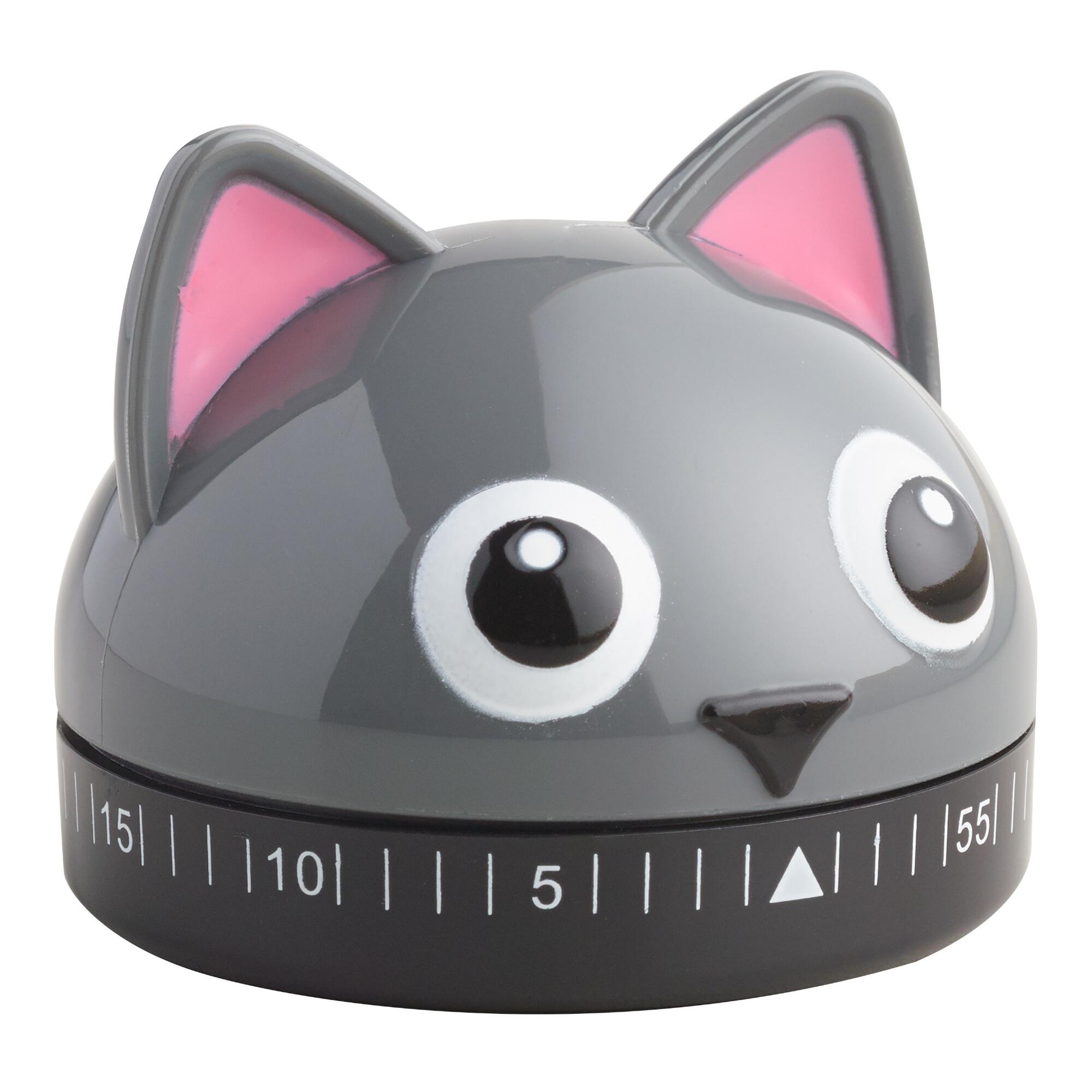 Kikkerland Cat Kitchen Timer - Plastic by World Market