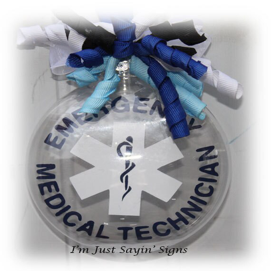 Emt Emergency Medical Technician Christmas Ornament