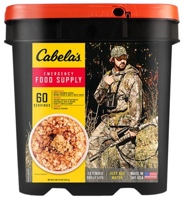 Cabela's 60-Serving Emergency Food Supply Bucket