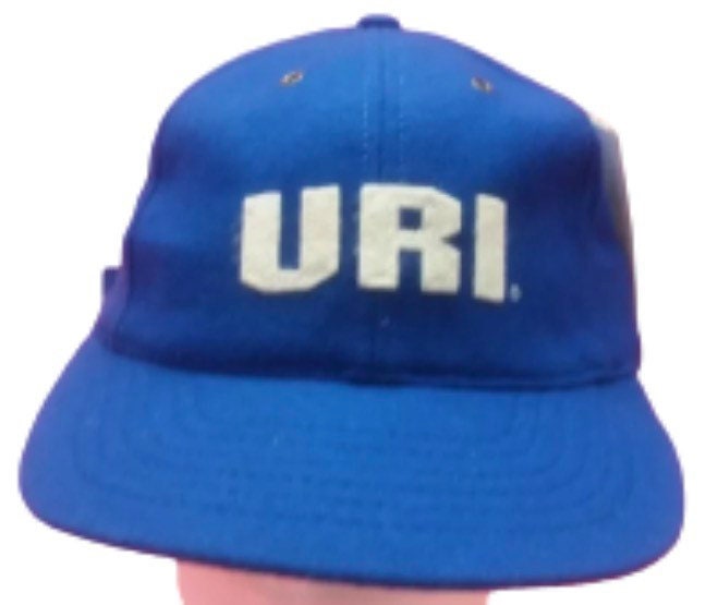 Vintage Uri University Of Rhode Island Rams Strapback Hat Cap Ncaa College Deadstock Football Basketball American Needle