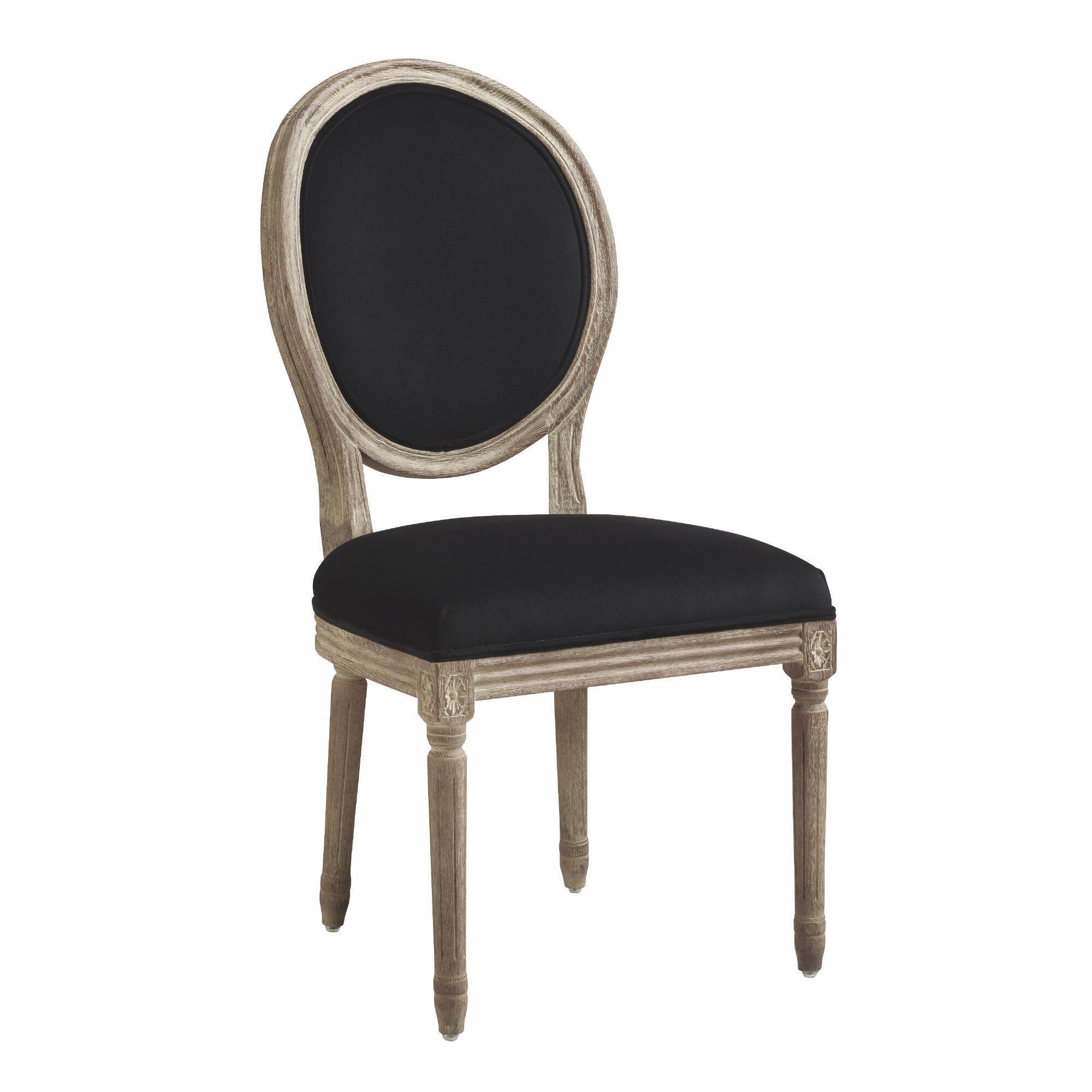 Round Back Paige Upholstered Dining Chair Set of 2: Natural by World Market