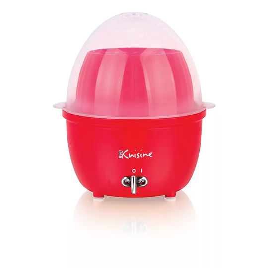 Euro Cuisine Food Steamer Jar & Egg Cooker, Red