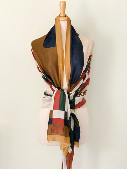 Classic Large Cashmere Cotton Blend Shawl Wrap Scarf, Wrap Shawl, Travel Wrap, Women's Shawls, Cashmere Wraps