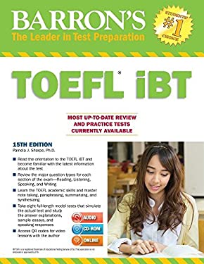 Barron's TOEFL IBT with CD-ROM and MP3 Audio CDs by Pamela J. Sharpe
