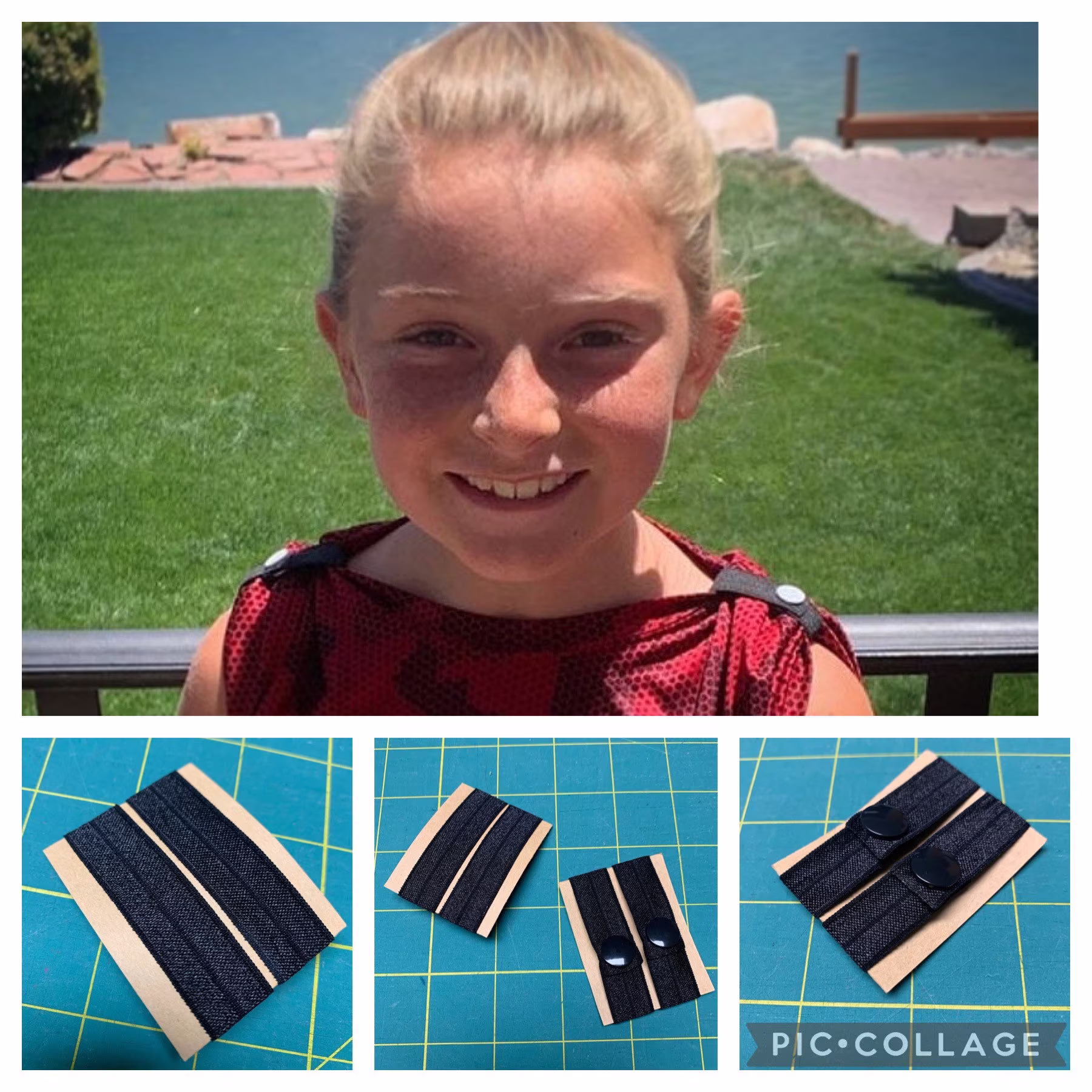 Sleeve Clips, Bands, T-Shirt Sleeve Ties, Sports Scrunch T-Shirt Scrunchies, Black Band/Black Snap