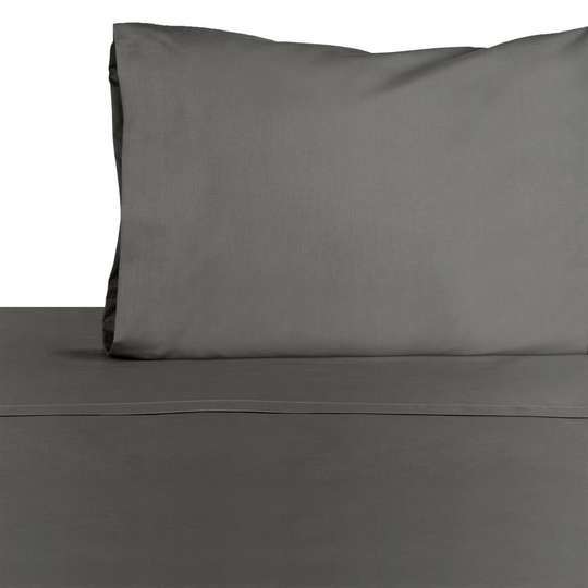 WestPoint Home Martex 225 Thread Count Sheet Twin Extra Long 225-Thread Count Cotton Blend Graphite Bed Sheet in Gray | 028828991966