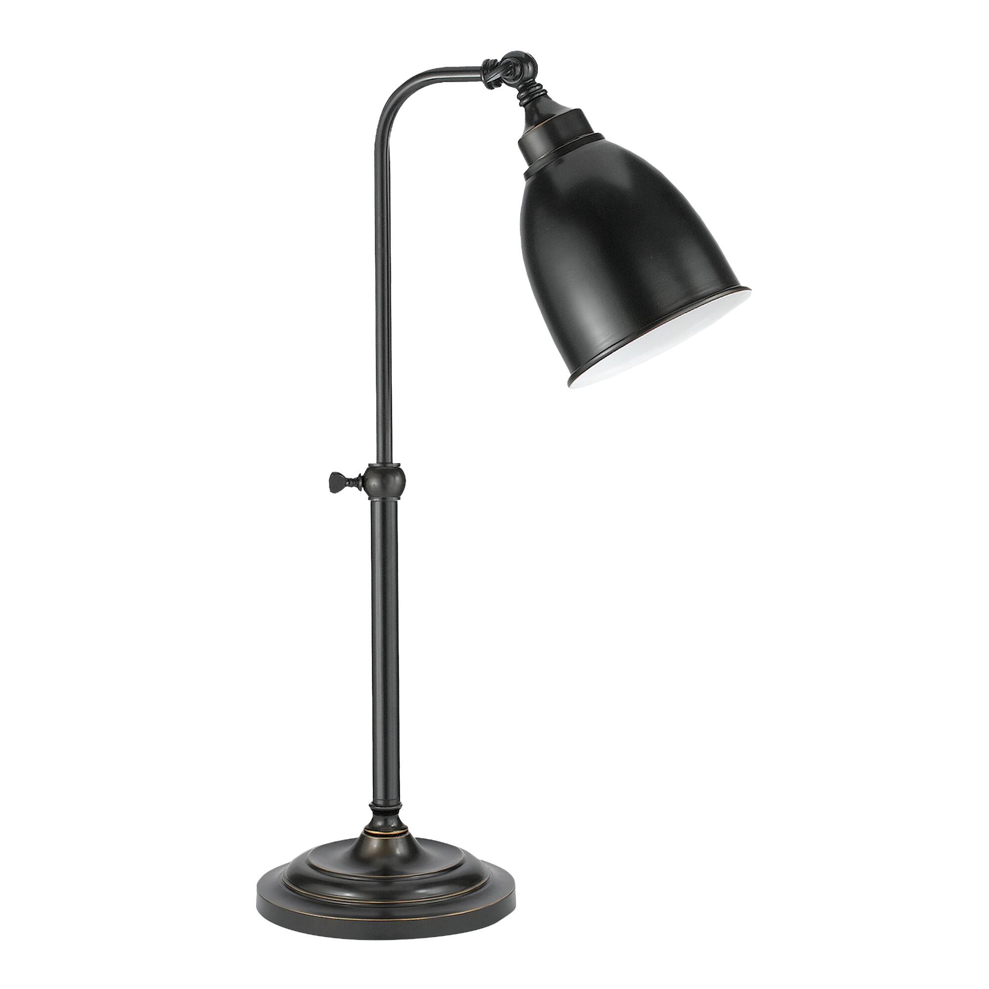 Dark Bronze Adjustable Pharmacy Table Lamp: Brown - Metal by World Market