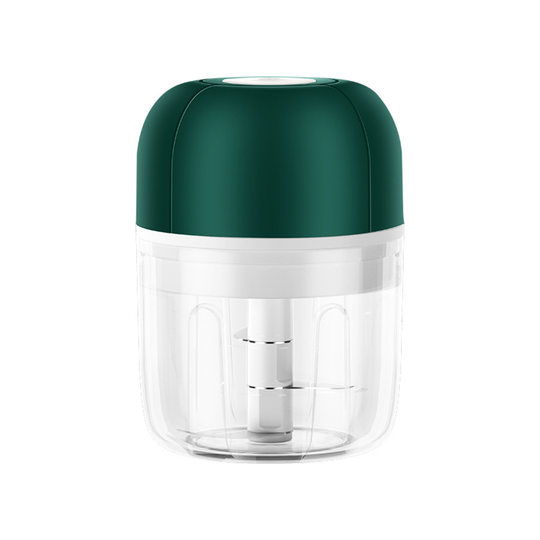 100ml/250ml Garlic Chopper Electric Press Switch ABS Mini Onion Pepper Food Processor Blender Kitchen Gadget - green, l