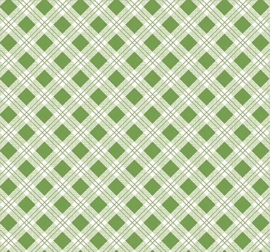 Bee Plaids Scarecrow Clover By Lori Holt For Riley Blake, 1/2 Yard - Cut Continuously, C12020-Clover