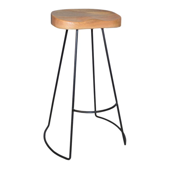 Wood and Metal Backless Porter Barstools Set of 2 by World Market