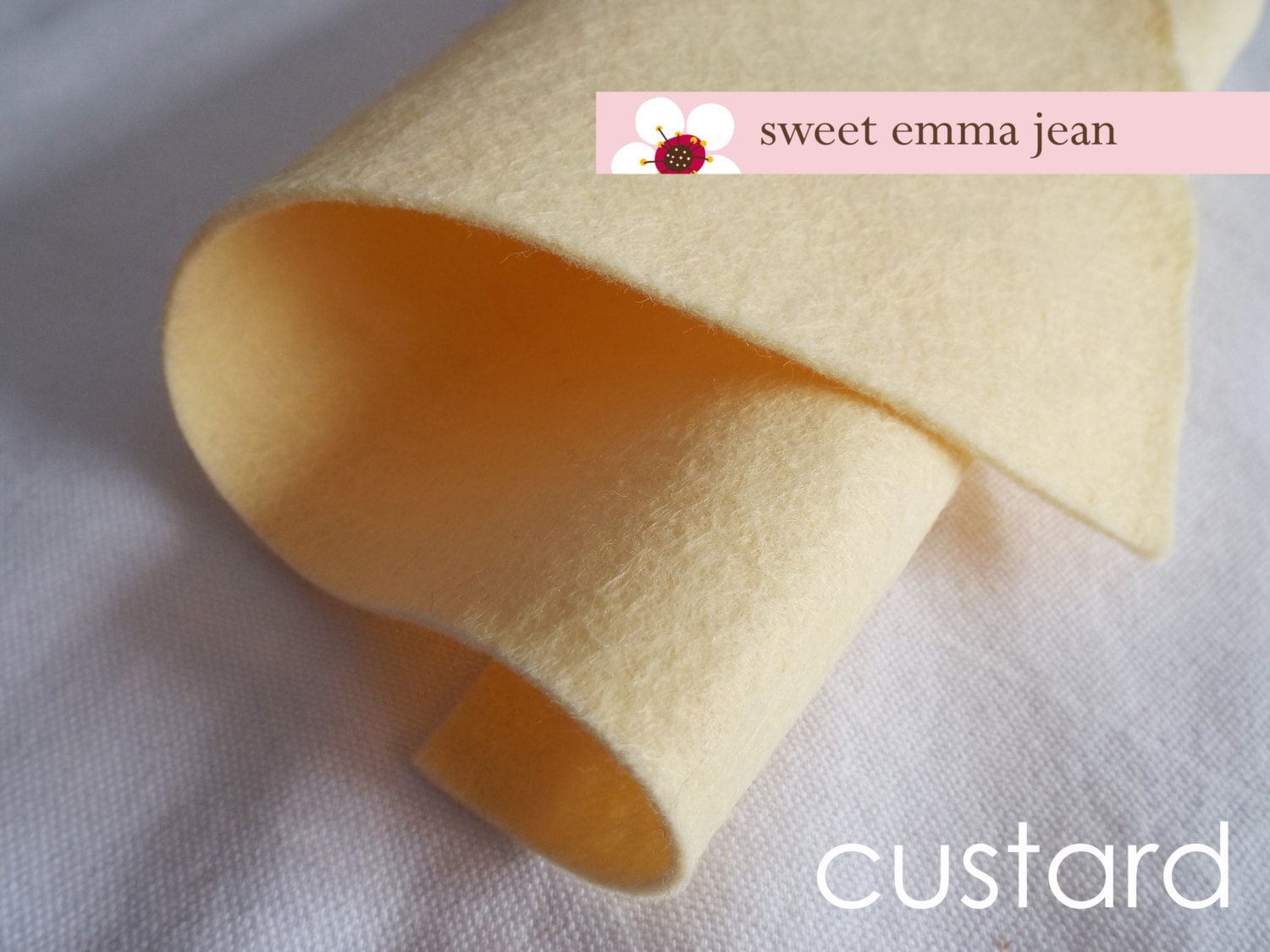 Wool Felt 1 Yard Cut - Custard Blend