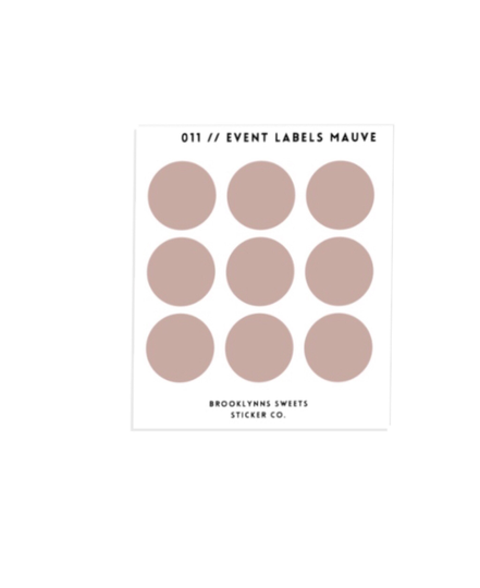 Transparent Labels Circles | Event Minimal Stickers Dots 011
