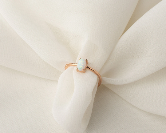 Moon Stone Silver Ring, Genuine Dual Thin Dainty Ring. Birthstone