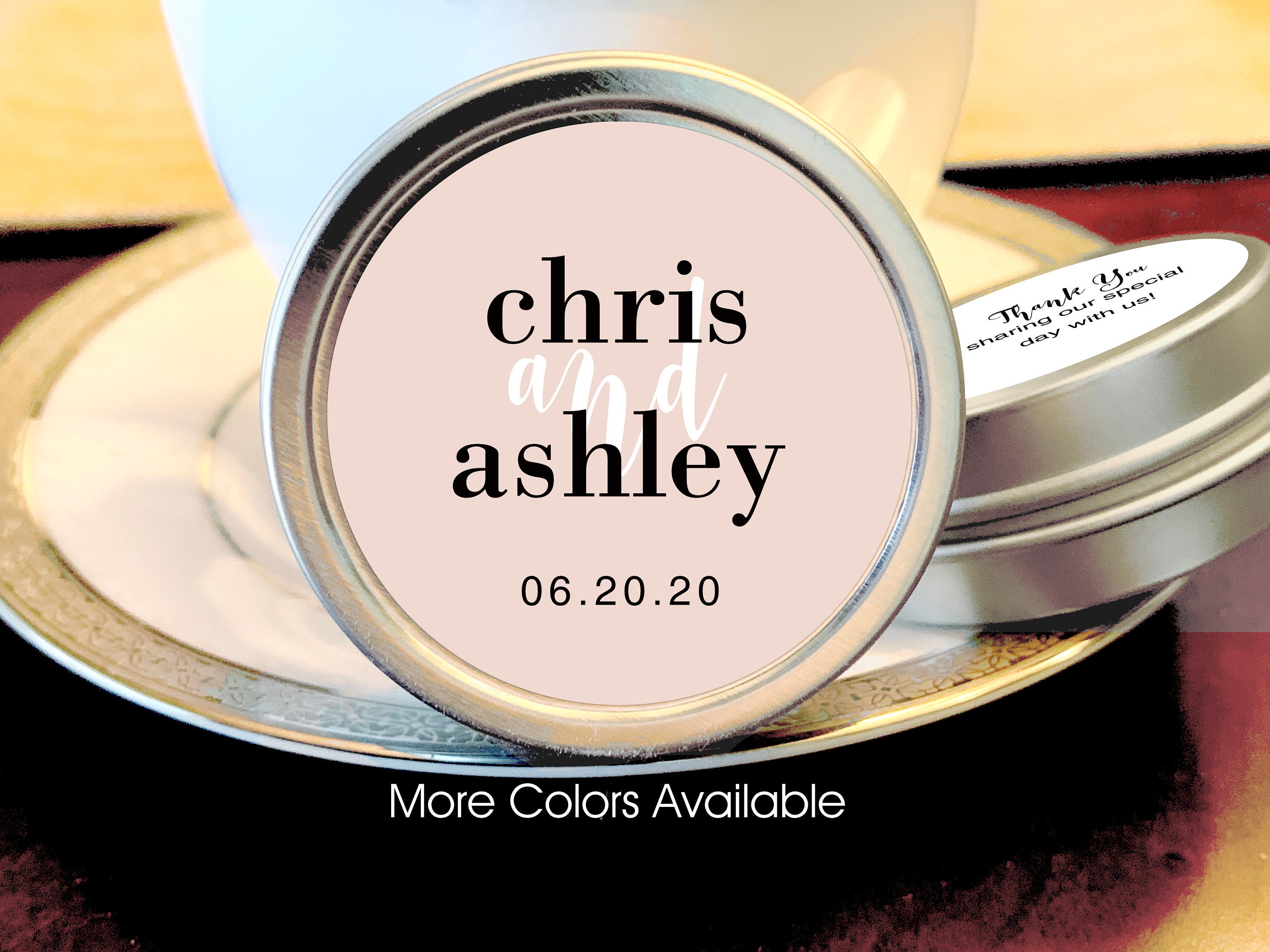 Rehearsal Dinner Favors | Mint Names & Date Bridal Shower Decor For Guests