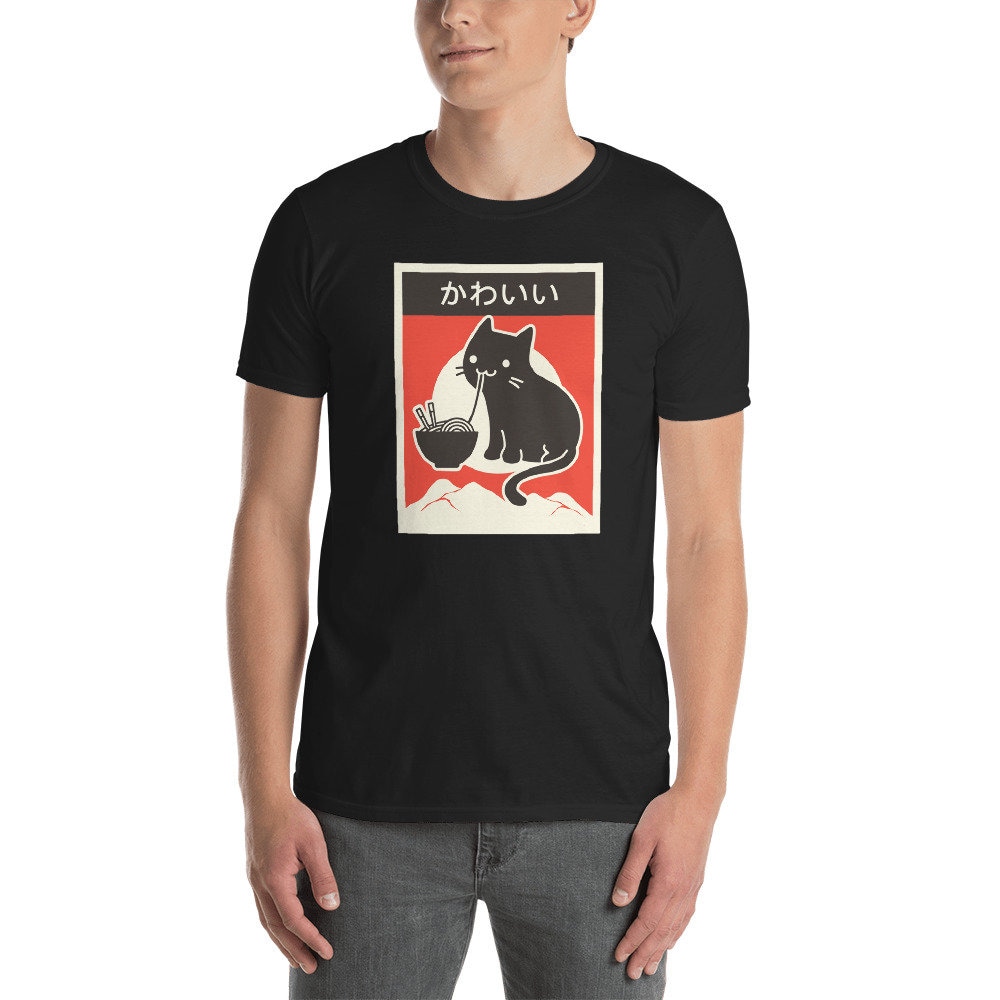 Kawaii Cute Cat | Ramen T-Shirt | Unisex