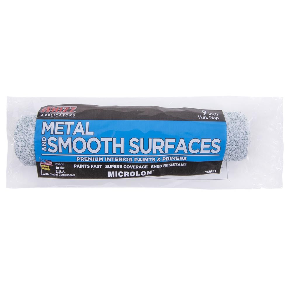 WHIZZ MICROLON Metal and Smooth Surfaces 9-in x 1/4-in Woven Synthetic Blend Paint Roller Cover | 93931