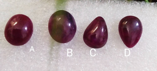 Natural Ruby Oval & Pear Cabochon Smooth Polish/Hand Polish Flat Back Fine Colour Quality Precious Loose Gemstone For Healing Powers Aaa