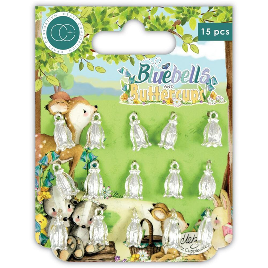 Craft Consortium Bluebells & Buttercups Metal Charms | Ccmchr21