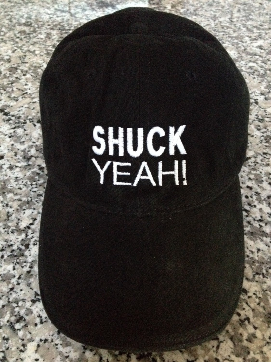 Black Structured Baseball Cap With Led Lights Shuck Yeah I Love Oysters~ Seafood Boil~ Gift For Him~ Boyfriend Birthday~ Oyster Shucking