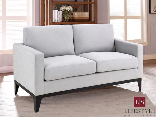 Lifestyle Solutions Casual Light Grey Polyester/Blend Sofa in Gray | LSCA164LGR