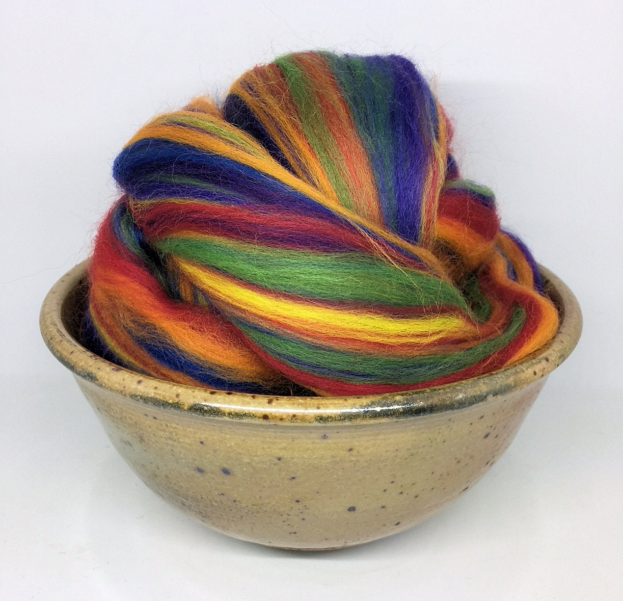 Crayons - Beautiful Blend Spinning Roving Felting Top Merino Wool 1 Oz