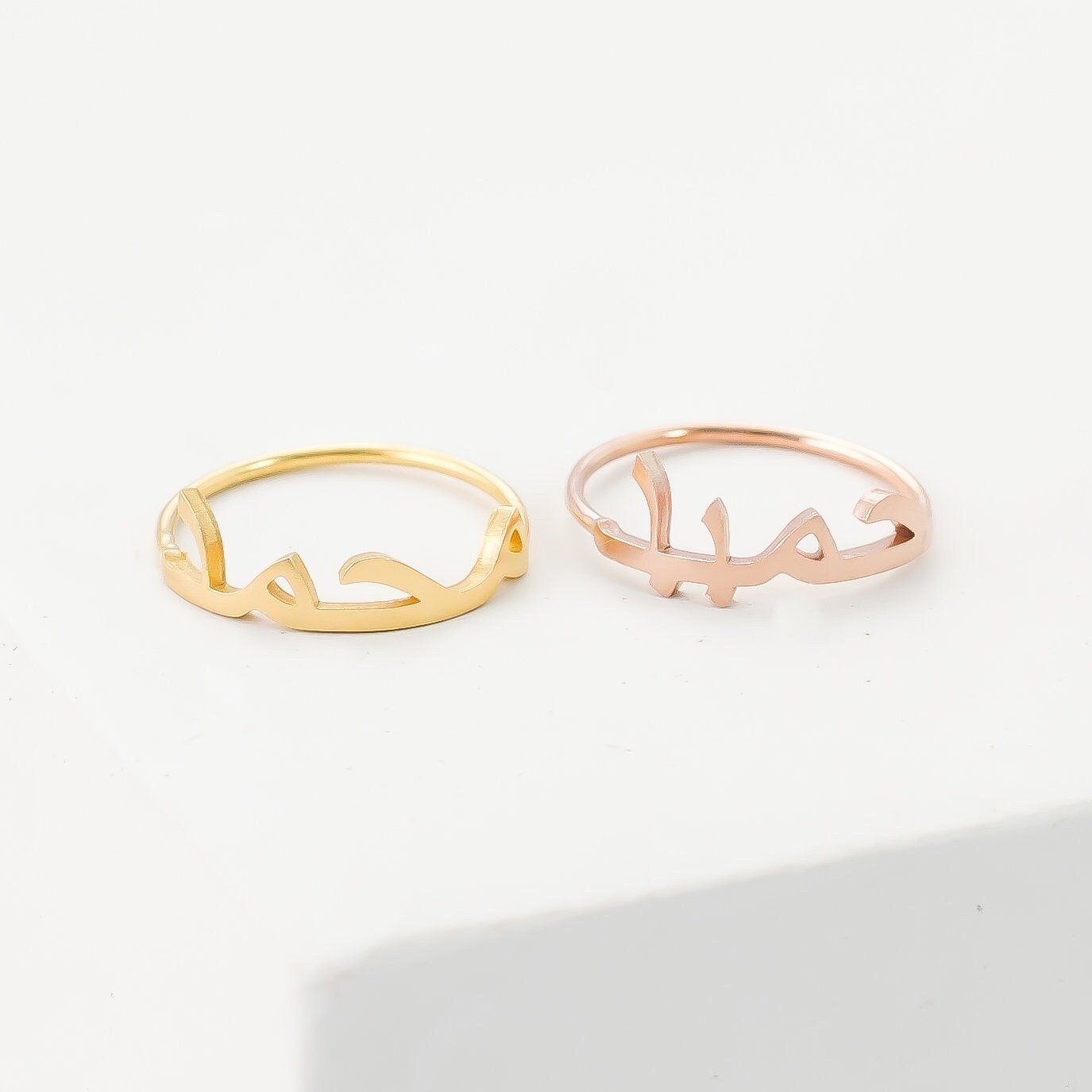Arabic Name Ring Custom Personalized Calligraphy Islamic Art Gift Rm02