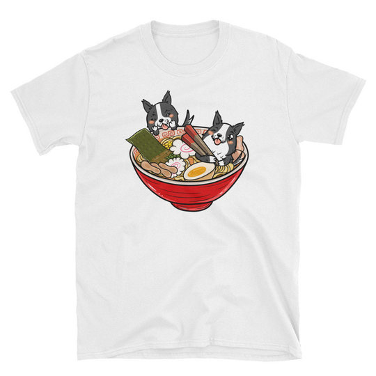 Border Collie Japanese Ramen Kawaii Shirt, Funny T-Shirt, Dog T Shirt