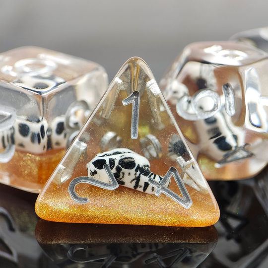 Desert Skull | Dnd Dice Set For Dungeons & Dragons Or Critical Role Fans Gift Dm D20 Rpg Polymer Acrylic Würfel