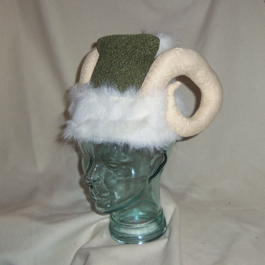 Green Krampus Hat - Santa Hat With Horns