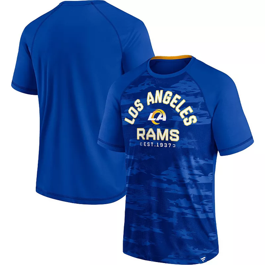 Men's Fanatics Branded Royal Los Angeles Rams Hail Mary Raglan T-Shirt, Size: Medium, Blue