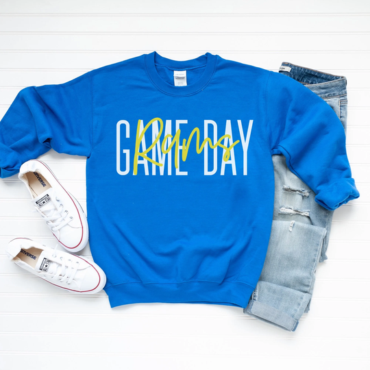 Game Day Rams Sweatshirt, Football Crewneck