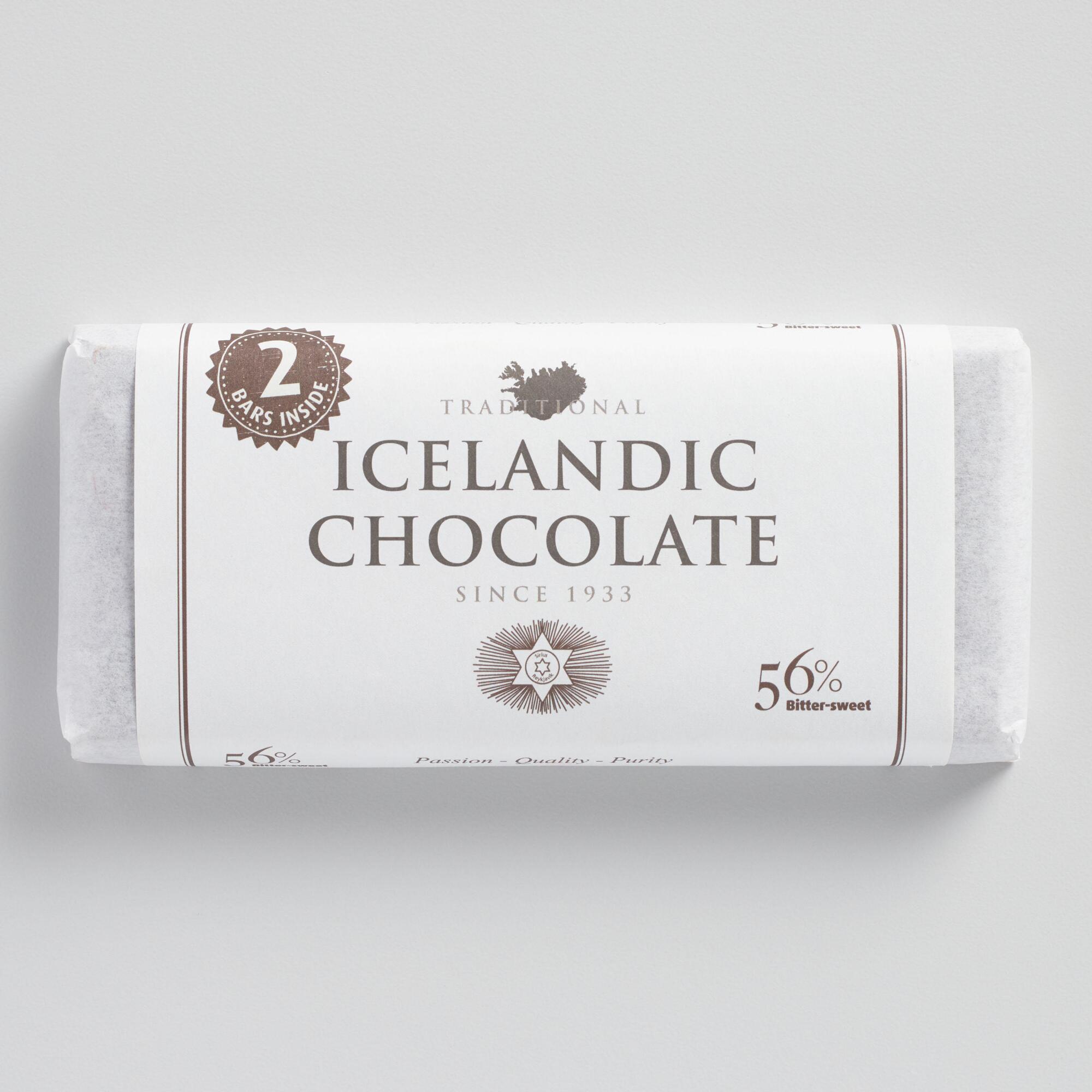 Noi Sirius Icelandic 56% Dark Chocolate Bar 2 Piece by World Market