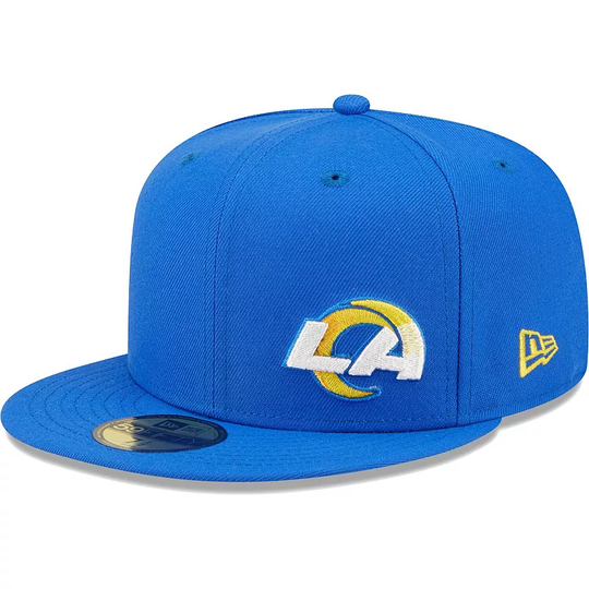 Men's New Era Royal Los Angeles Rams Flawless 59FIFTY Fitted Hat, Size: 7 5/8, Blue
