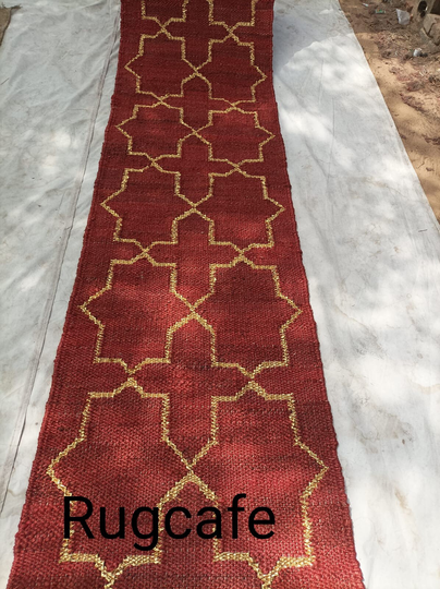 2x6, 2x10, 2x20Ft Hand Loomed Jute Rustic Rugs Decorative Rug Bed Side Carpet Iameter Custom Size Available Custom Sizeand Free Ship