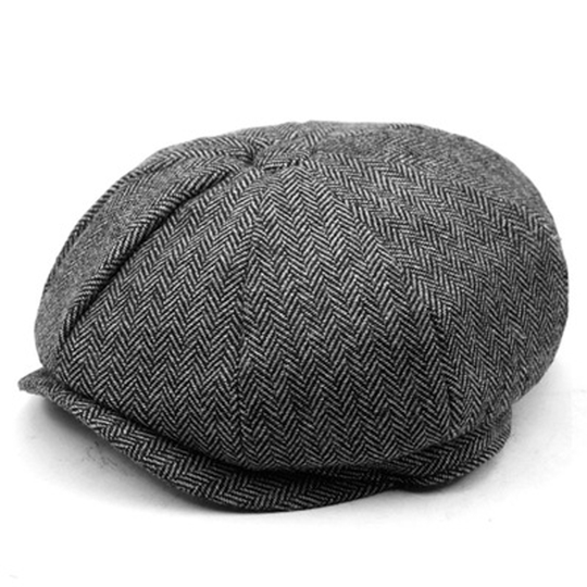 Men�s Hat Classic Dome Striped Octagonal Hat Newsboy Hat Blend Wool Vintage For Casual Outdoor Daily Hat 2021 - 5, m
