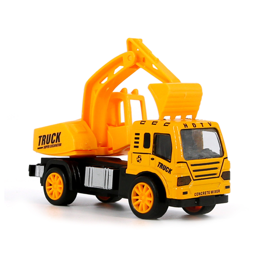 Mini Excavator Blender Dumper Tractor Truck Model Car Toys Engineering Vehicle - a
