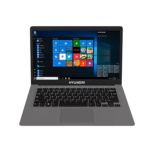 Hyundai HYbook 14.1" Laptop, Intel Celeron N4020, 4GB Memory, 128GB SSD, Windows 10 Pro, Gray (HT14CCIC44EGP)