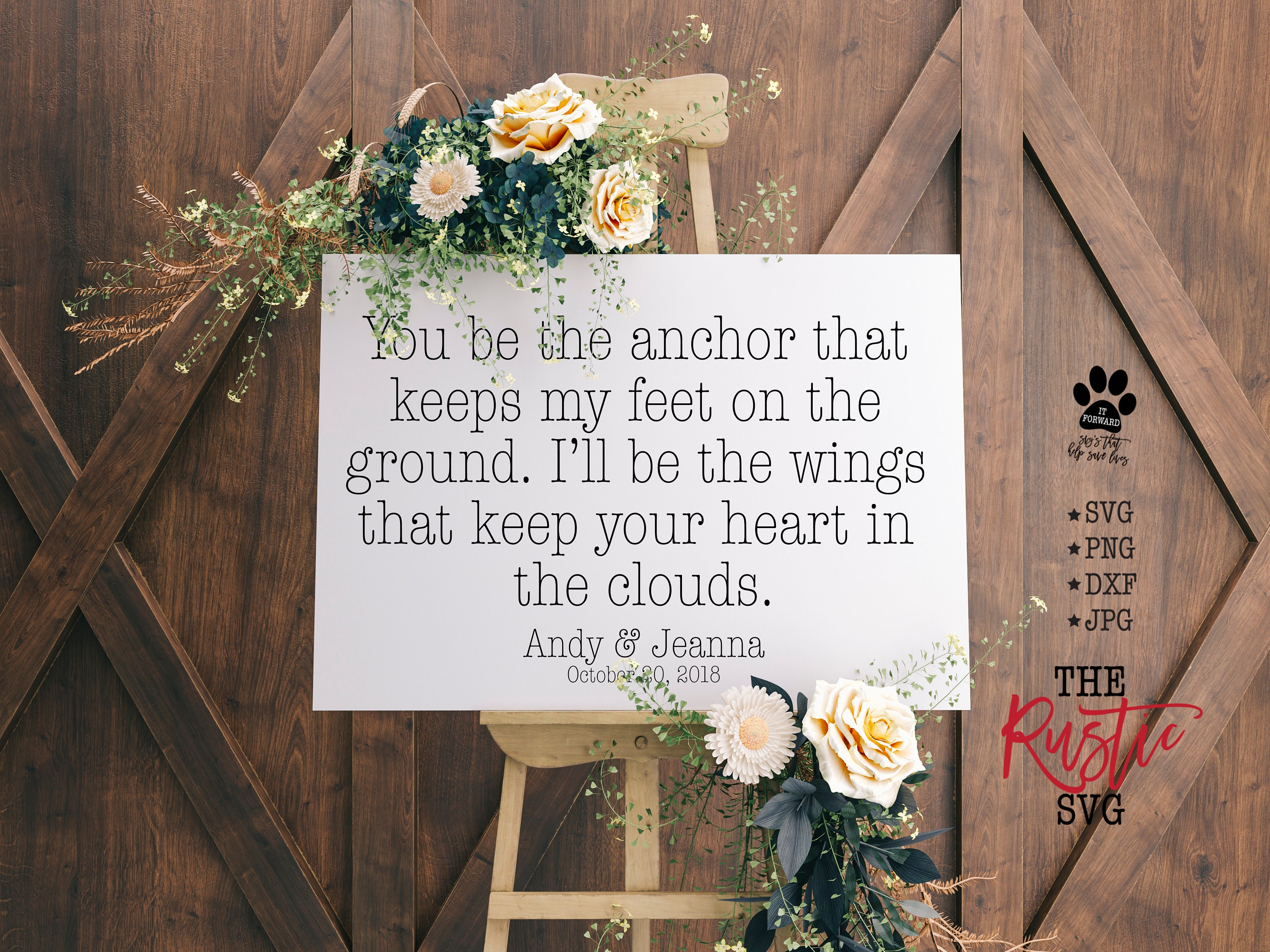 You Be The Anchor Wedding, Anchor, Custom Wedding Svg, Sign, Svg, Cricut, Silhouette, 007