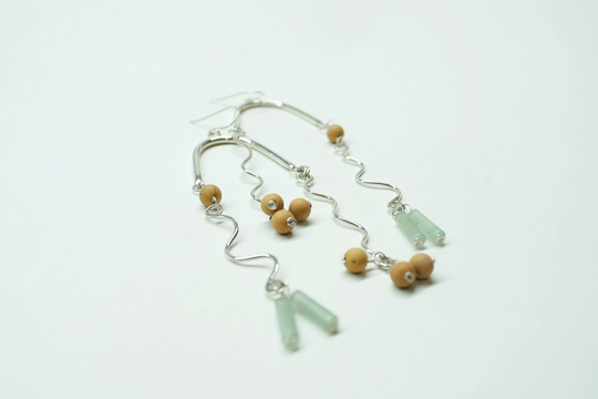 Silver Statement Earring, Long Dangle Big Earrings, Arches Bold Inspirational Gift Women, Artisan Jewel