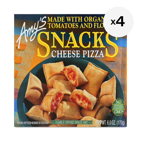 Amy's Cheese Pizza Snacks, 4 Pack 4 x 6 oz boxes