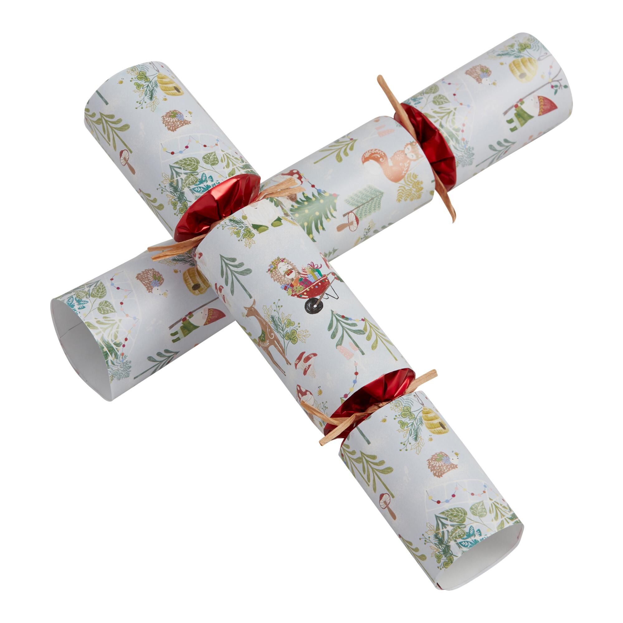 Medium Woodland Gnome Musical Crackers 8 Count: Multi - Paper by World Market