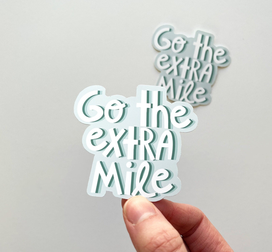 Go The Extra Mile Sticker, Runner Stickers, Quotes, Track Runner, Xc Gift, Inspiration