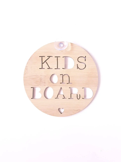Kids On Board Sign For Car-Wooden Sign-Kids Gift-Baby Gift-Lasercut-Mother's Day-Newborn-Decor-Wall Hanging