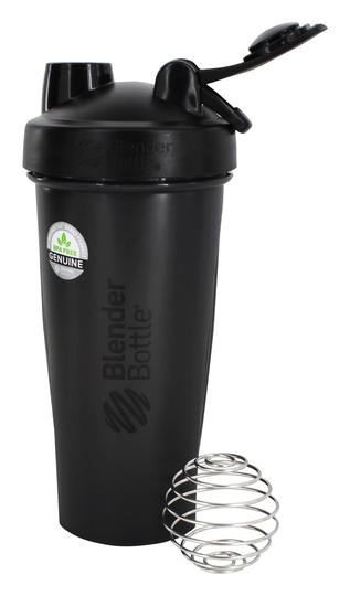Blender Bottle - Classic Shaker Bottle with Loop Full-Color Black - 28 oz.
