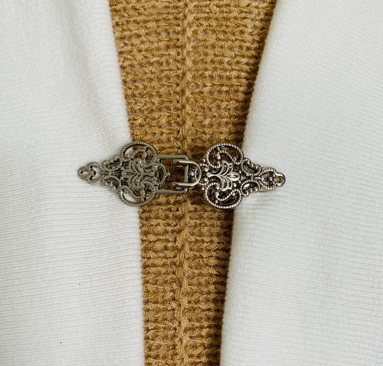 Sweater Clips Silver Celtic Clip Heart Flower Kimono Clasps Kimonos Cosplay Cloak Fasteners Gifts For Her By Fabulici