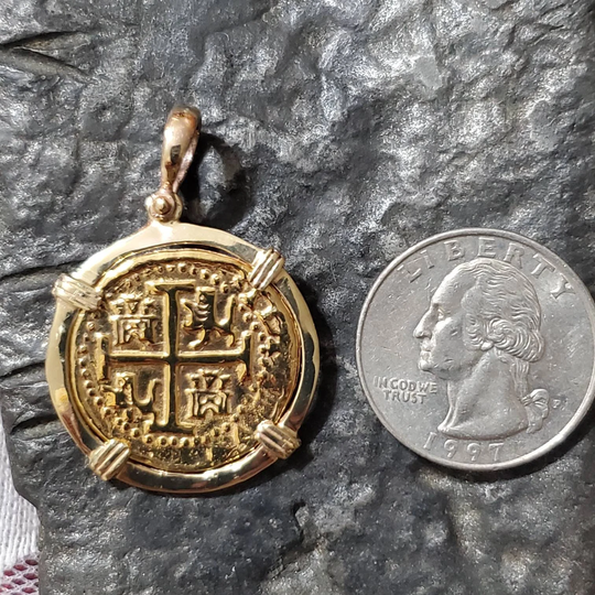 Atocha 14Kt Solid Gold Coin Sunken Shipwreck Treasure