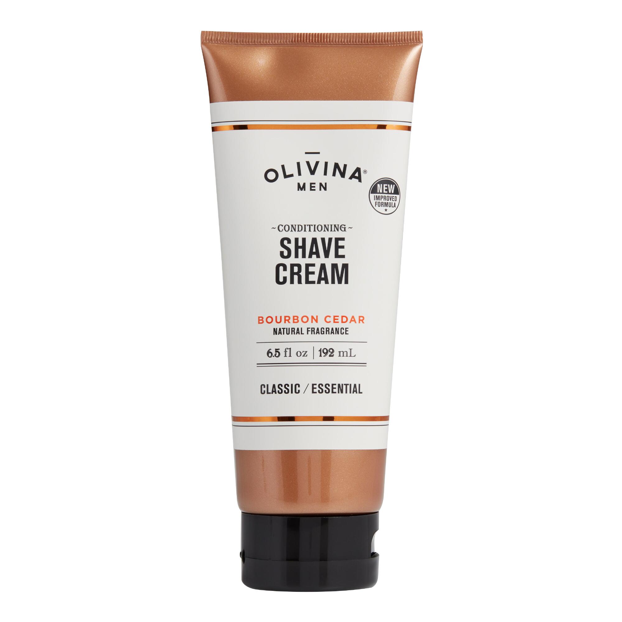 Olivina Men's Bourbon Cedar Conditioning Shave Cream by World Market