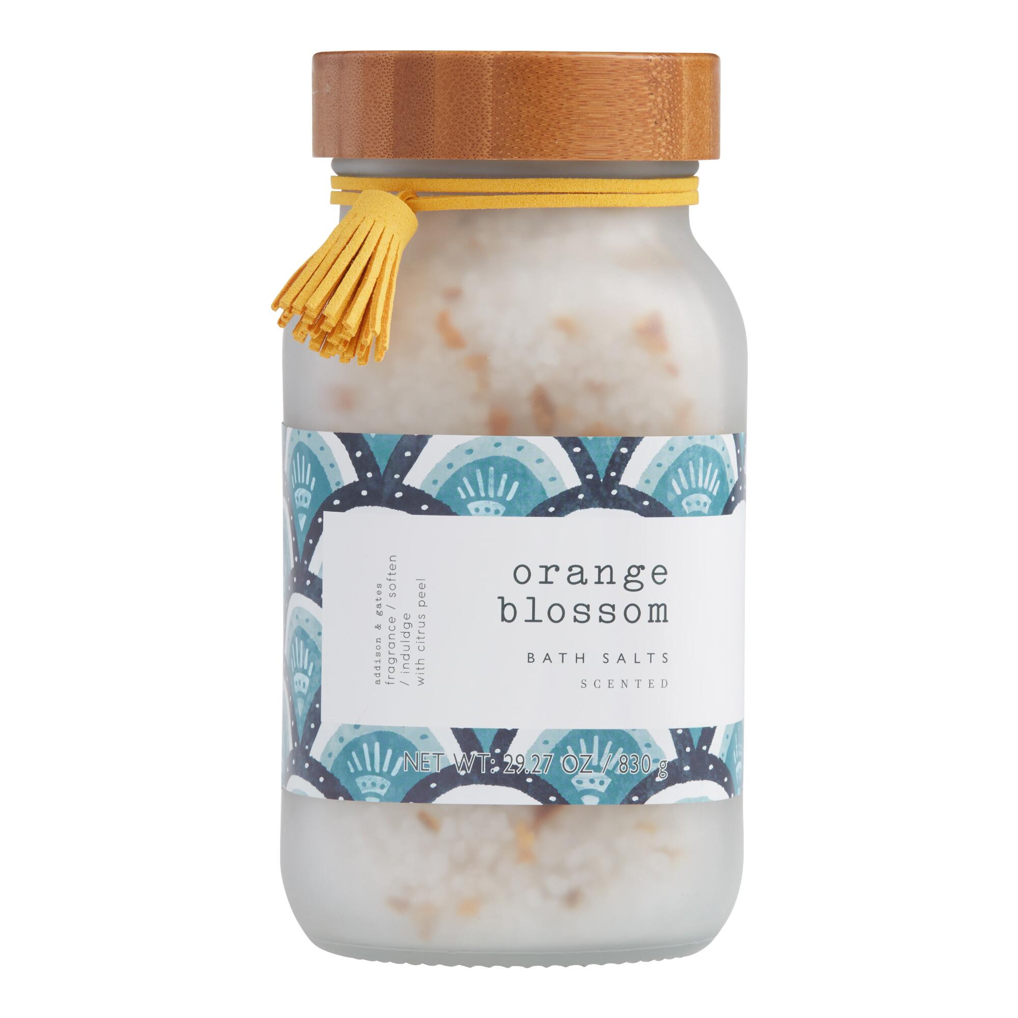 A&G Abstract Clash Orange Blossom Bath Salts - Glass by World Market